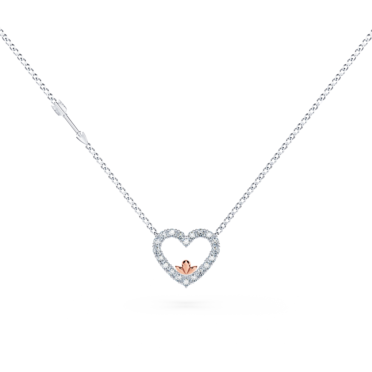Heart Diamond Necklace - Large