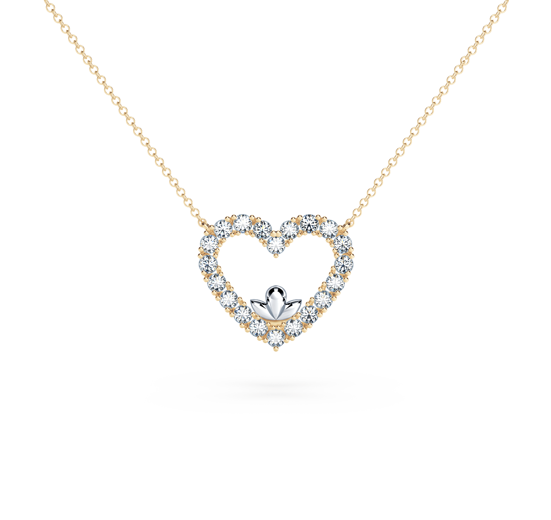 Heart Diamond Necklace - Large