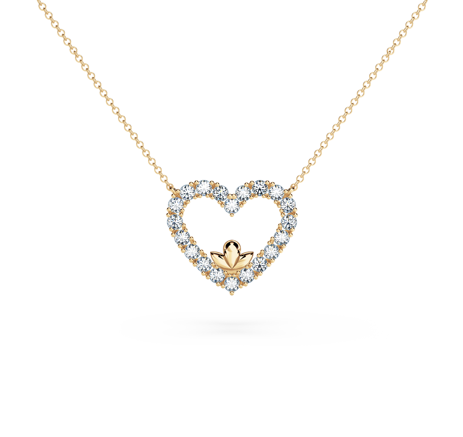 Heart Diamond Necklace - Large