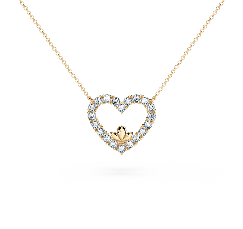 Heart Diamond Necklace - Large