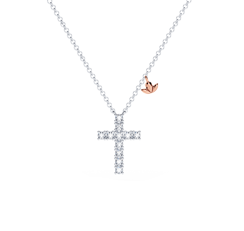 Cross Diamond Necklace - Small