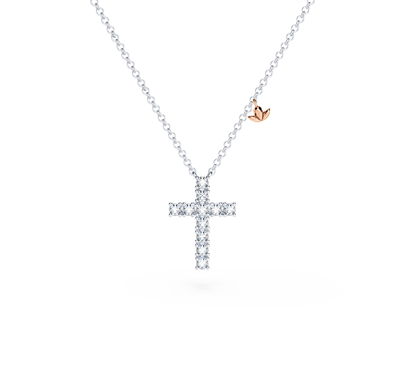 Cross Diamond Necklace - Small