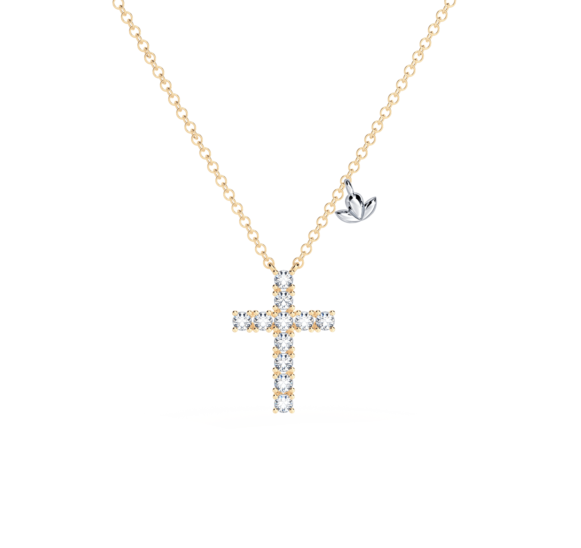 Cross Diamond Necklace - Small