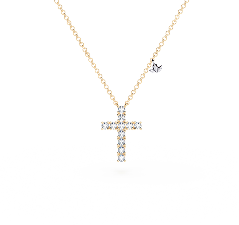 Cross Diamond Necklace - Small