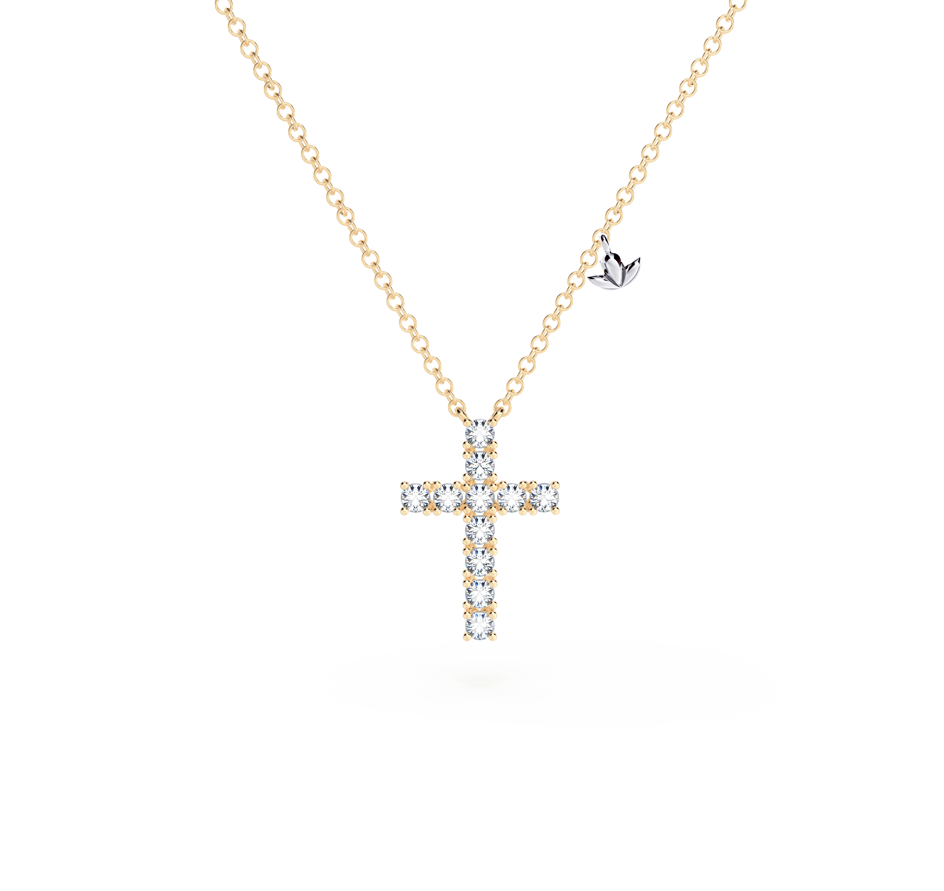 Cross Diamond Necklace - Small