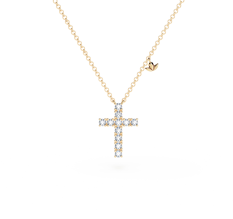 Cross Diamond Necklace - Small