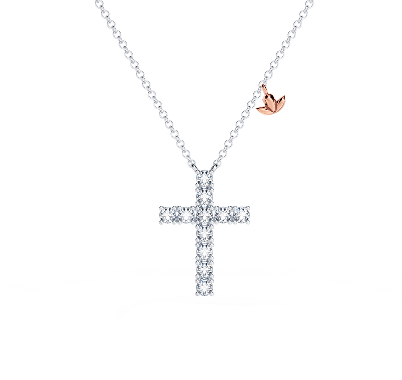 Cross Diamond Necklace - Medium