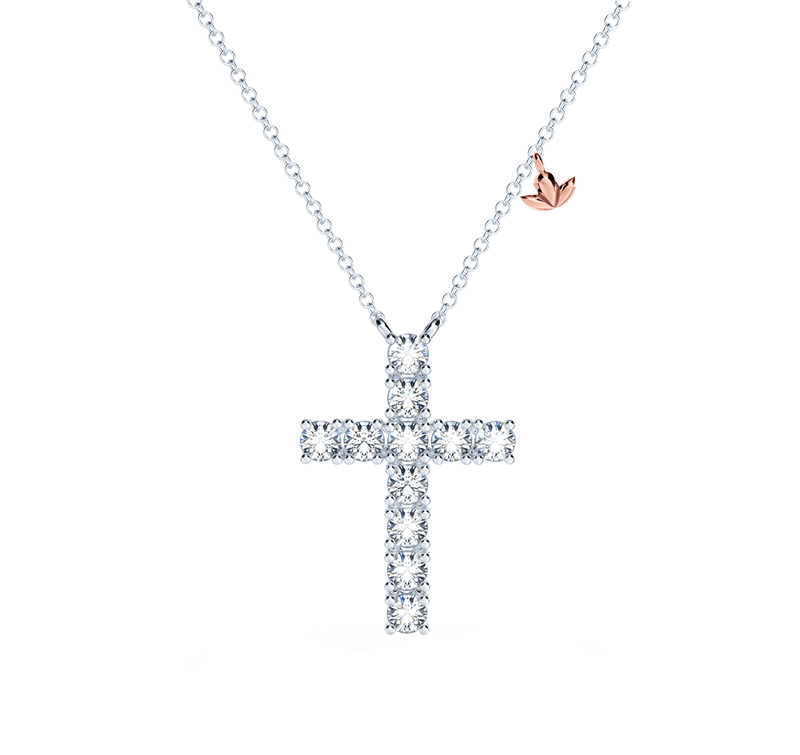 Cross Diamond Necklace - Large