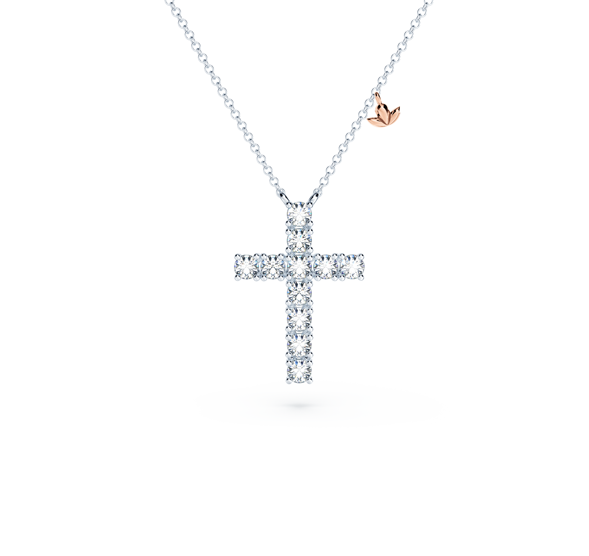 Cross Diamond Necklace - Large