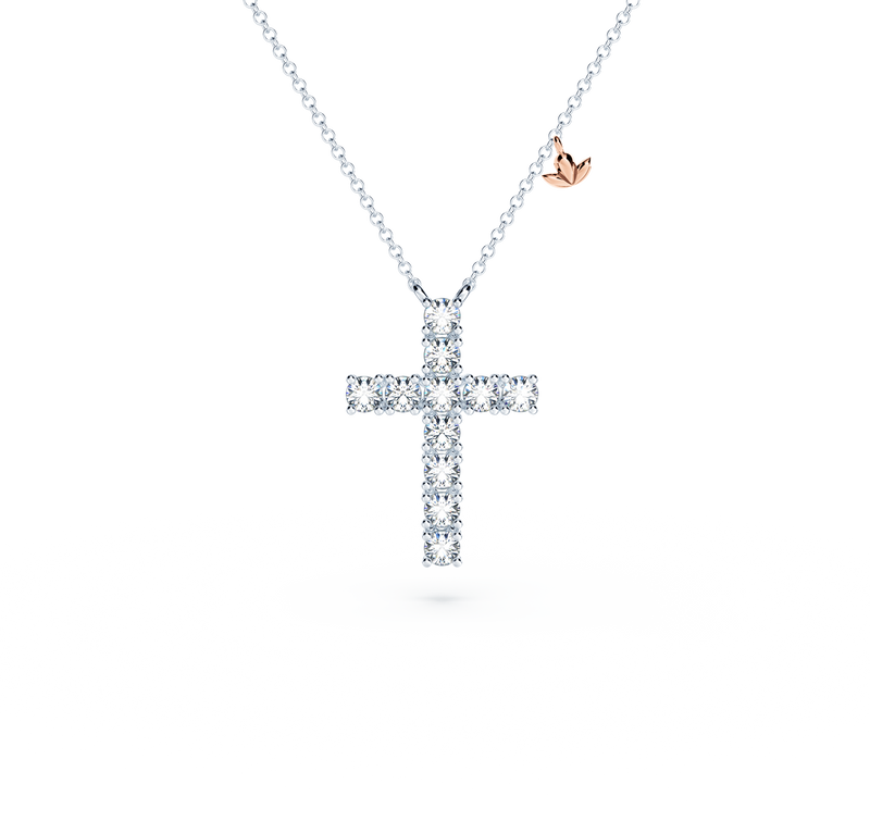 Cross Diamond Necklace - Large