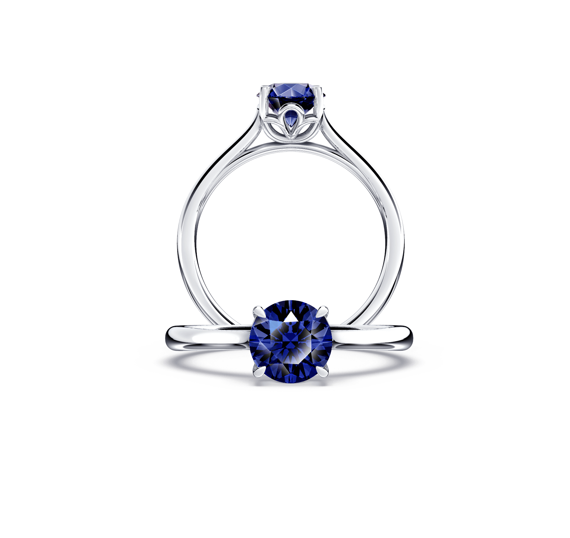 Royal Tanzanite Solitaire Ring