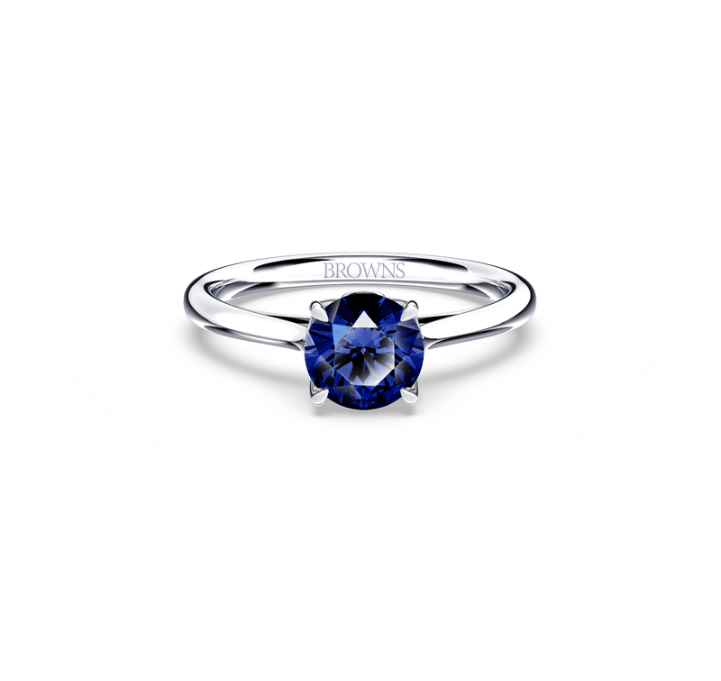 Royal Tanzanite Solitaire Ring
