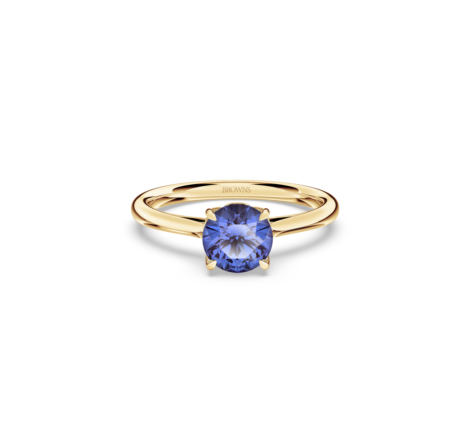 Royal Tanzanite Solitaire Ring