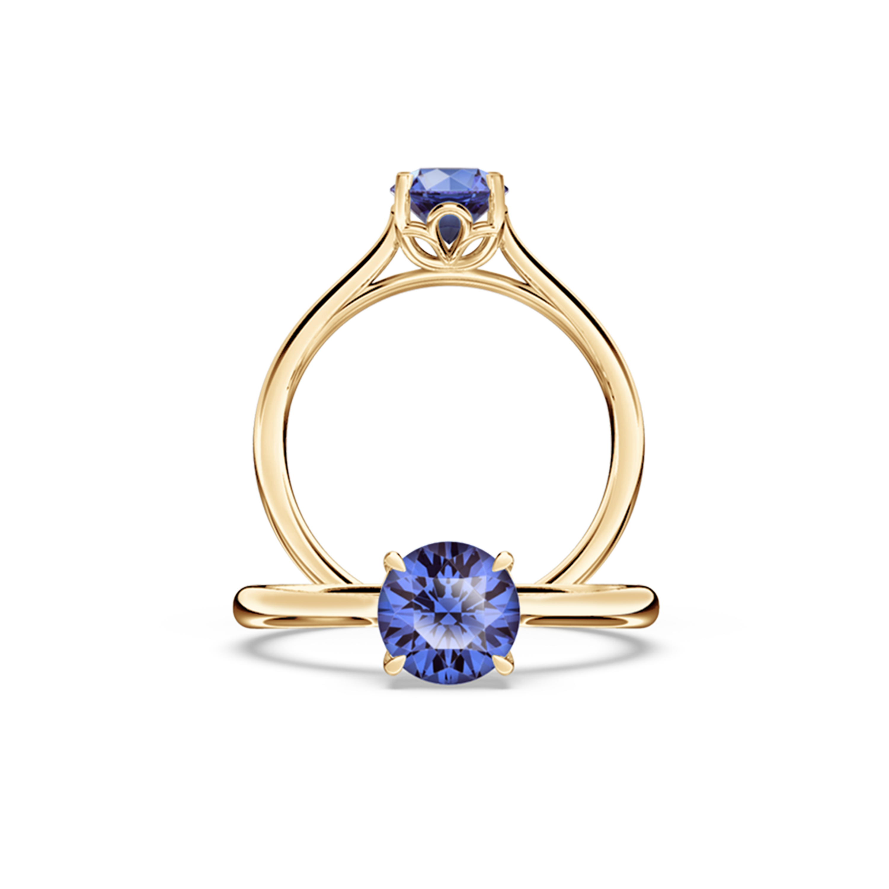 Royal Tanzanite Solitaire Ring