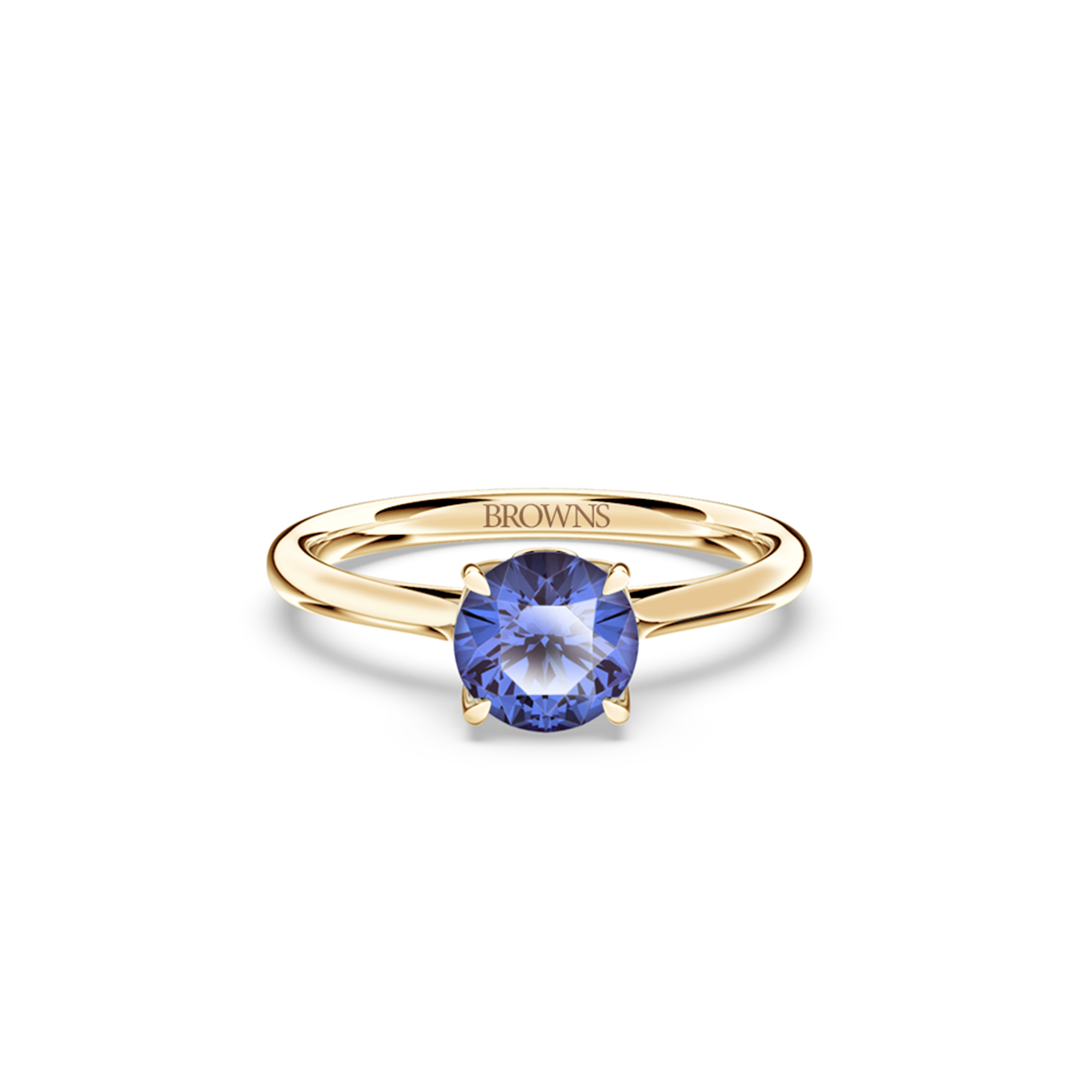 Royal Tanzanite Solitaire Ring