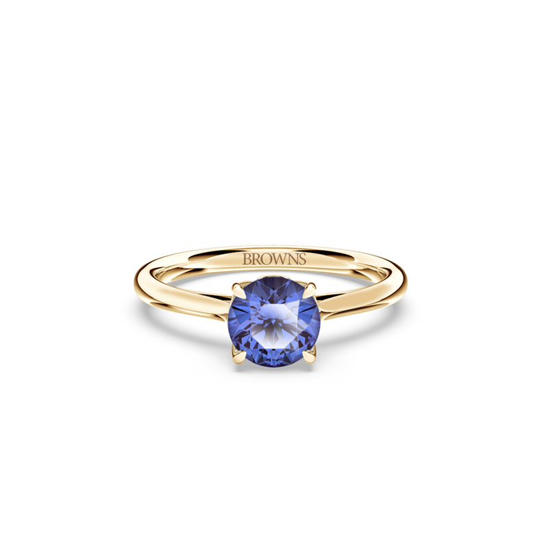 Royal Tanzanite Solitaire Ring