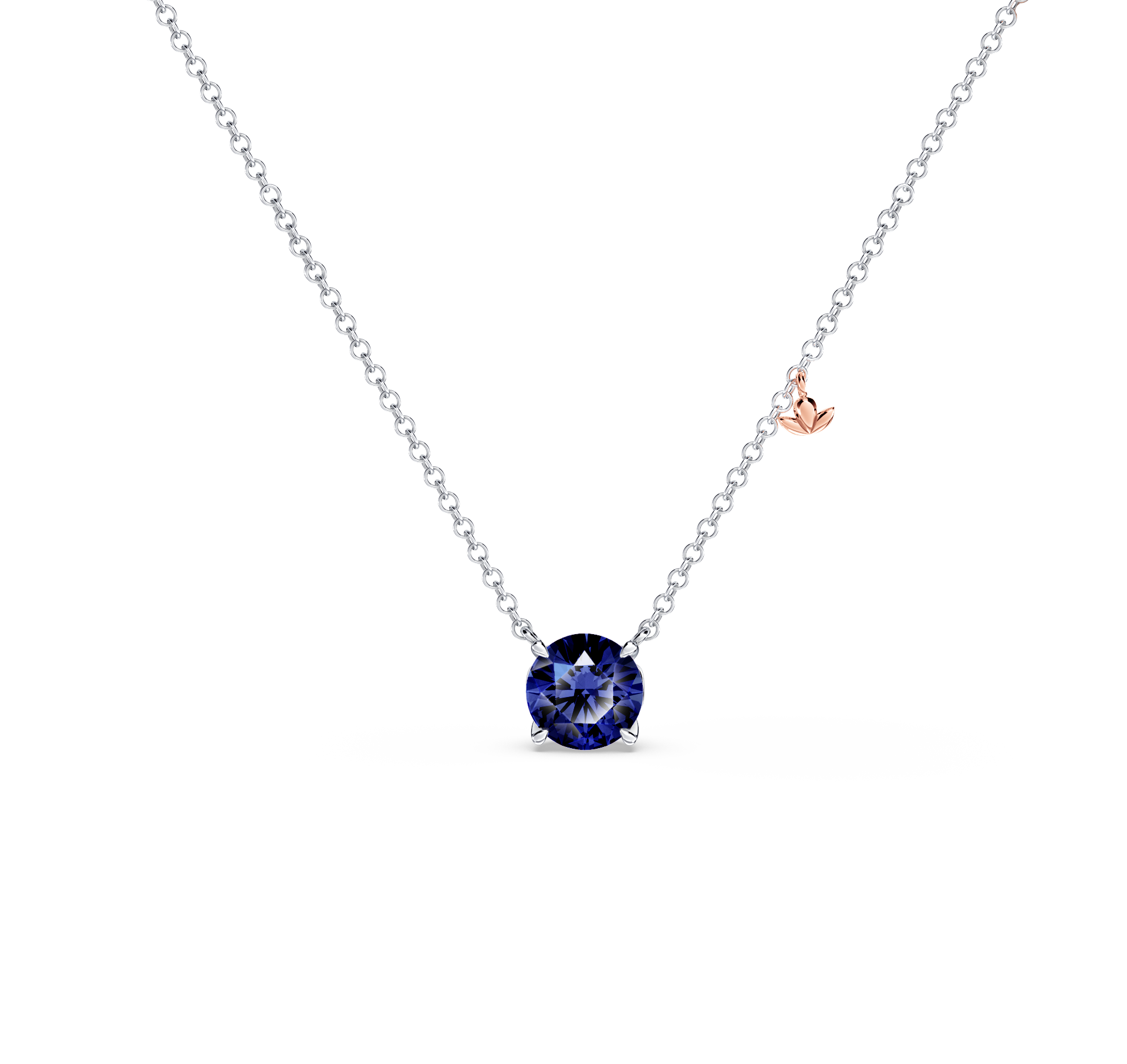 Royal Tanzanite Solitaire Necklace