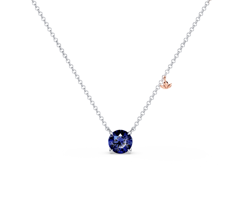 Royal Tanzanite Solitaire Necklace
