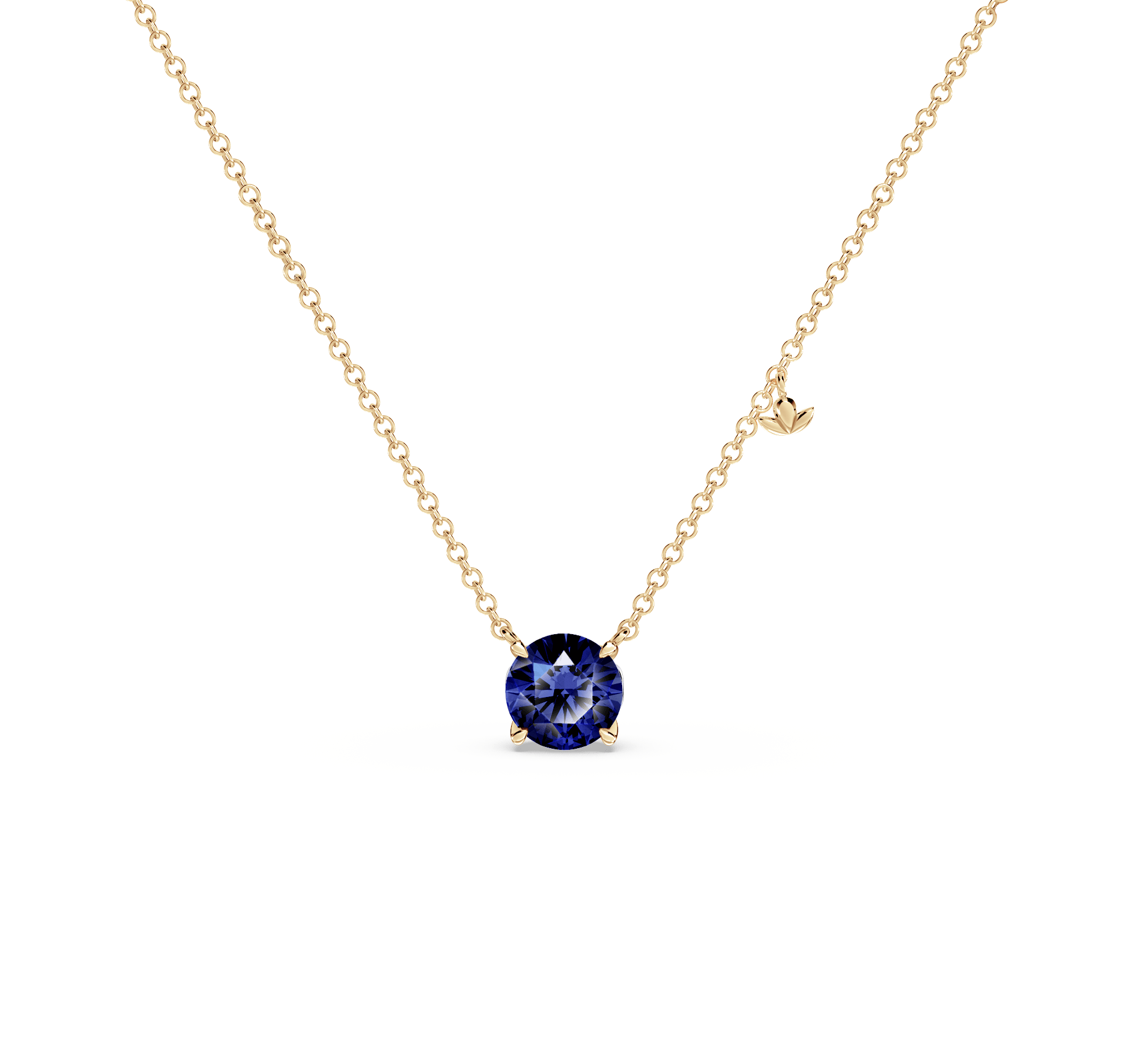 Royal Tanzanite Solitaire Necklace