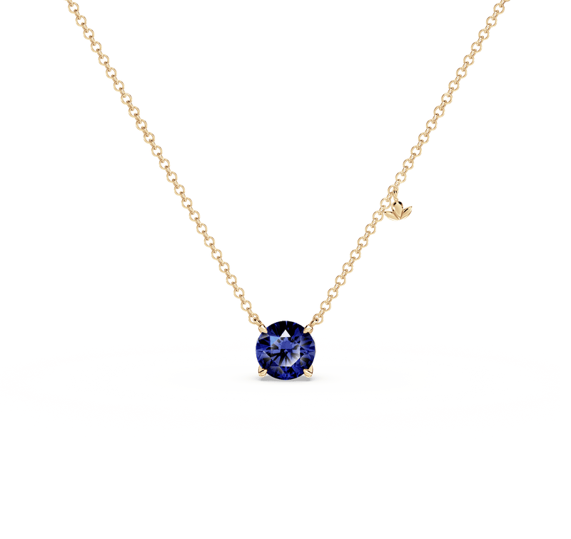 Royal Tanzanite Solitaire Necklace