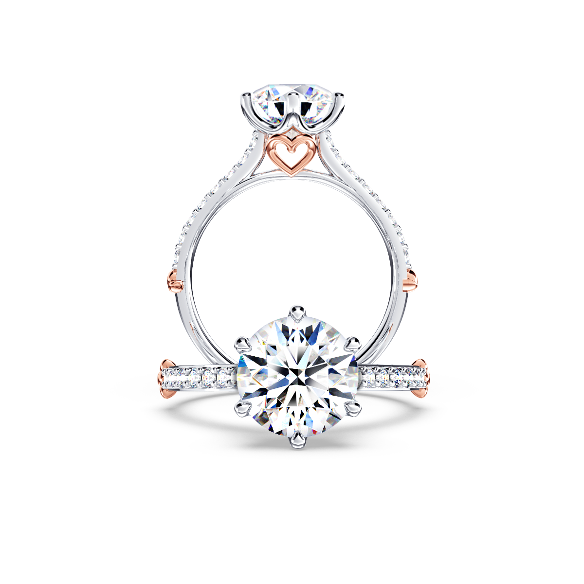 Queen of My Heart Round Brilliant Diamond Ring