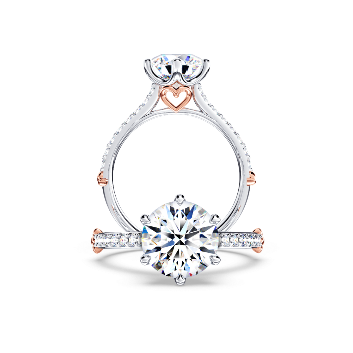 Queen of My Heart Round Brilliant Diamond Ring