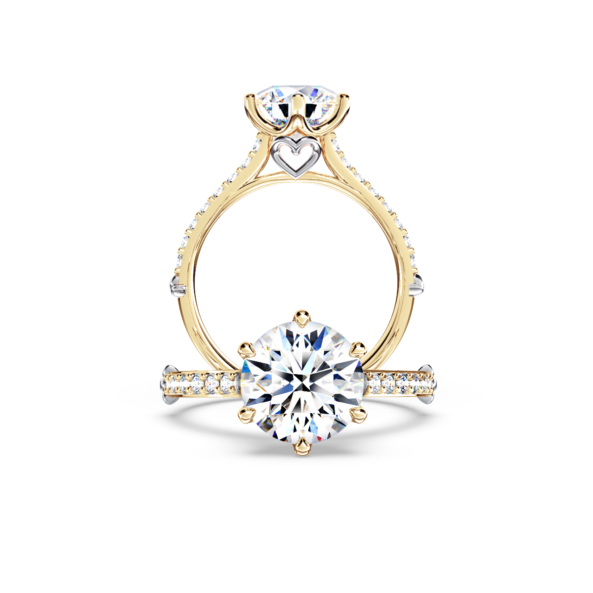 Queen of My Heart Round Brilliant Diamond Ring