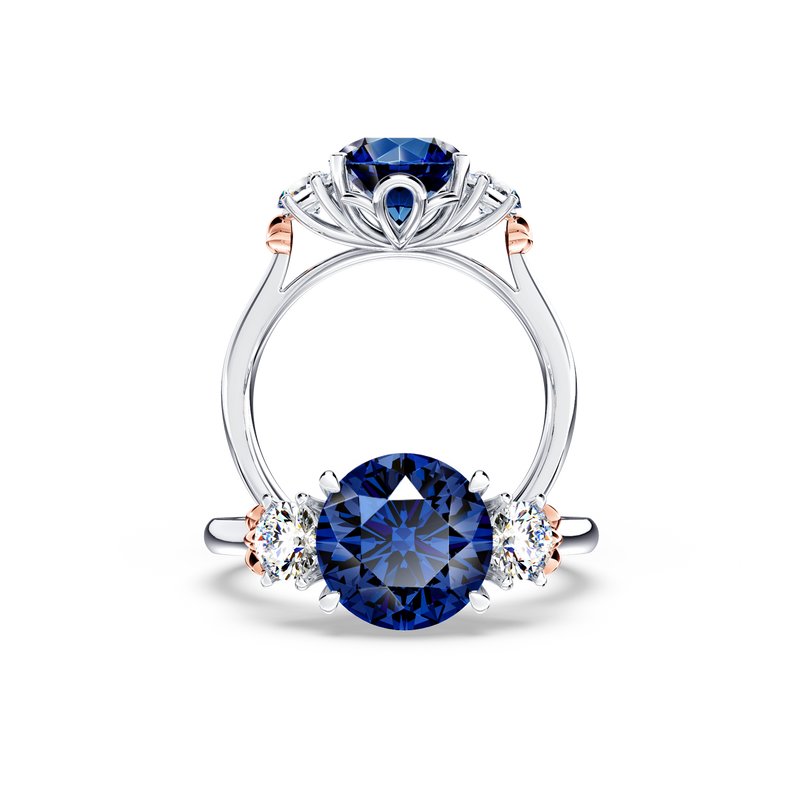 Trilogy Royal Tanzanite and Diamond Ring