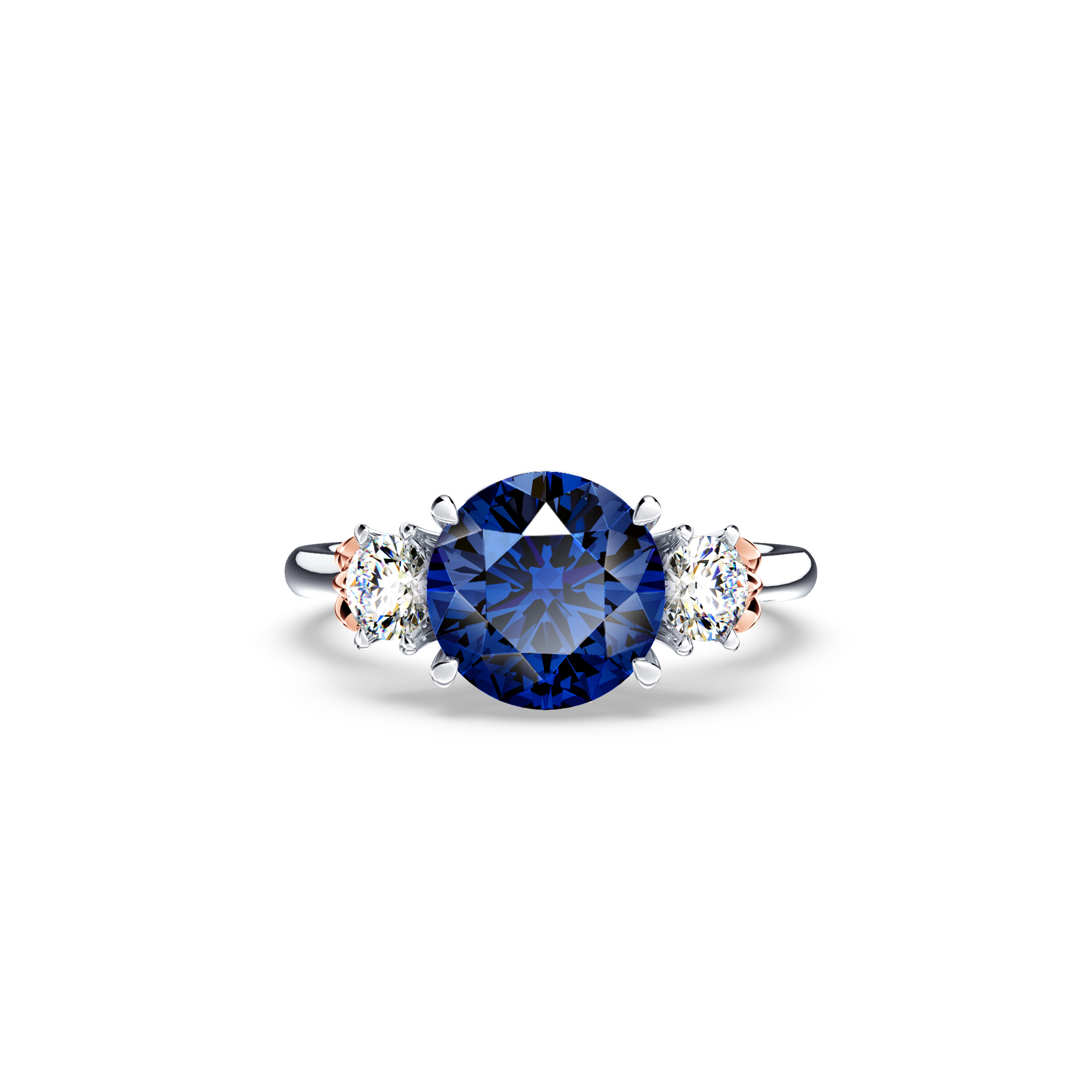 Trilogy Royal Tanzanite and Diamond Ring