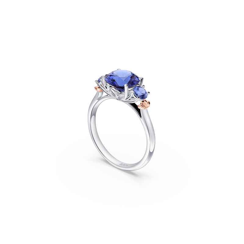 Trilogy Royal Tanzanite and Diamond Ring