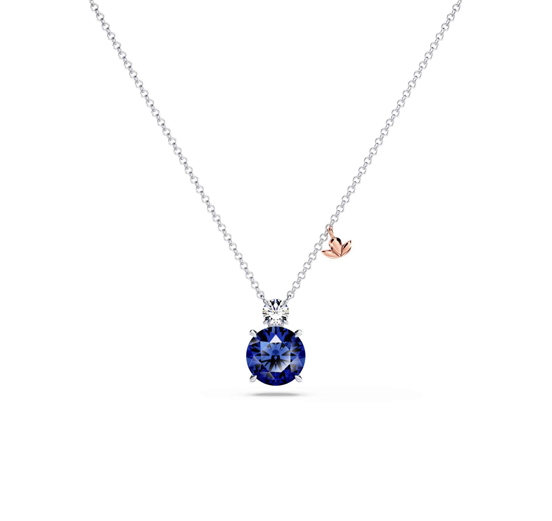 Royal Tanzanite and Diamond Necklace