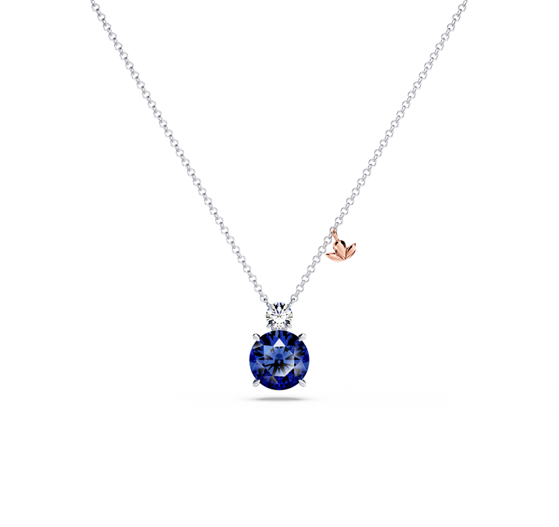 Royal Tanzanite and Diamond Necklace
