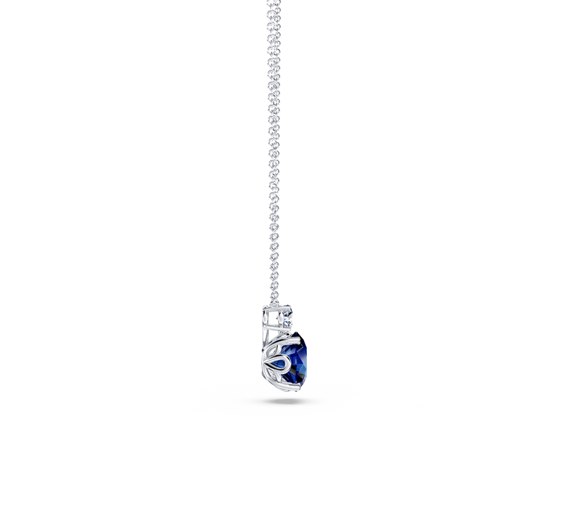 Royal Tanzanite and Diamond Necklace