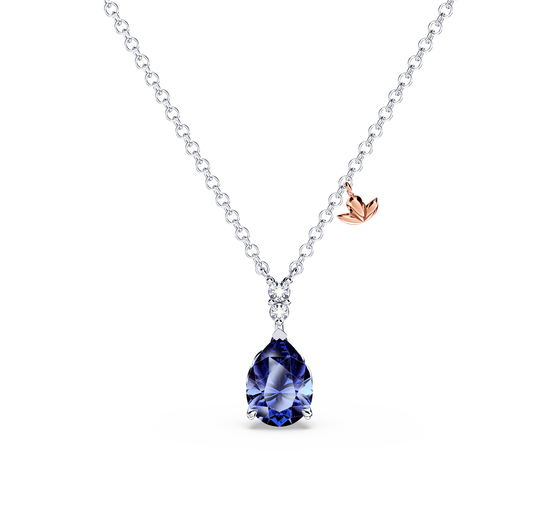 Royal Tanzanite and Diamond Necklace