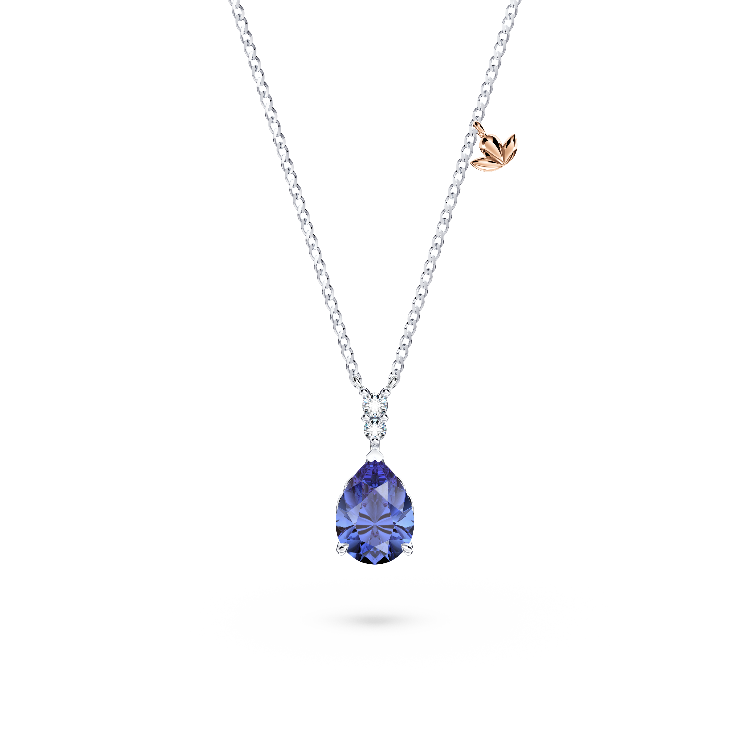 Royal Tanzanite and Diamond Necklace
