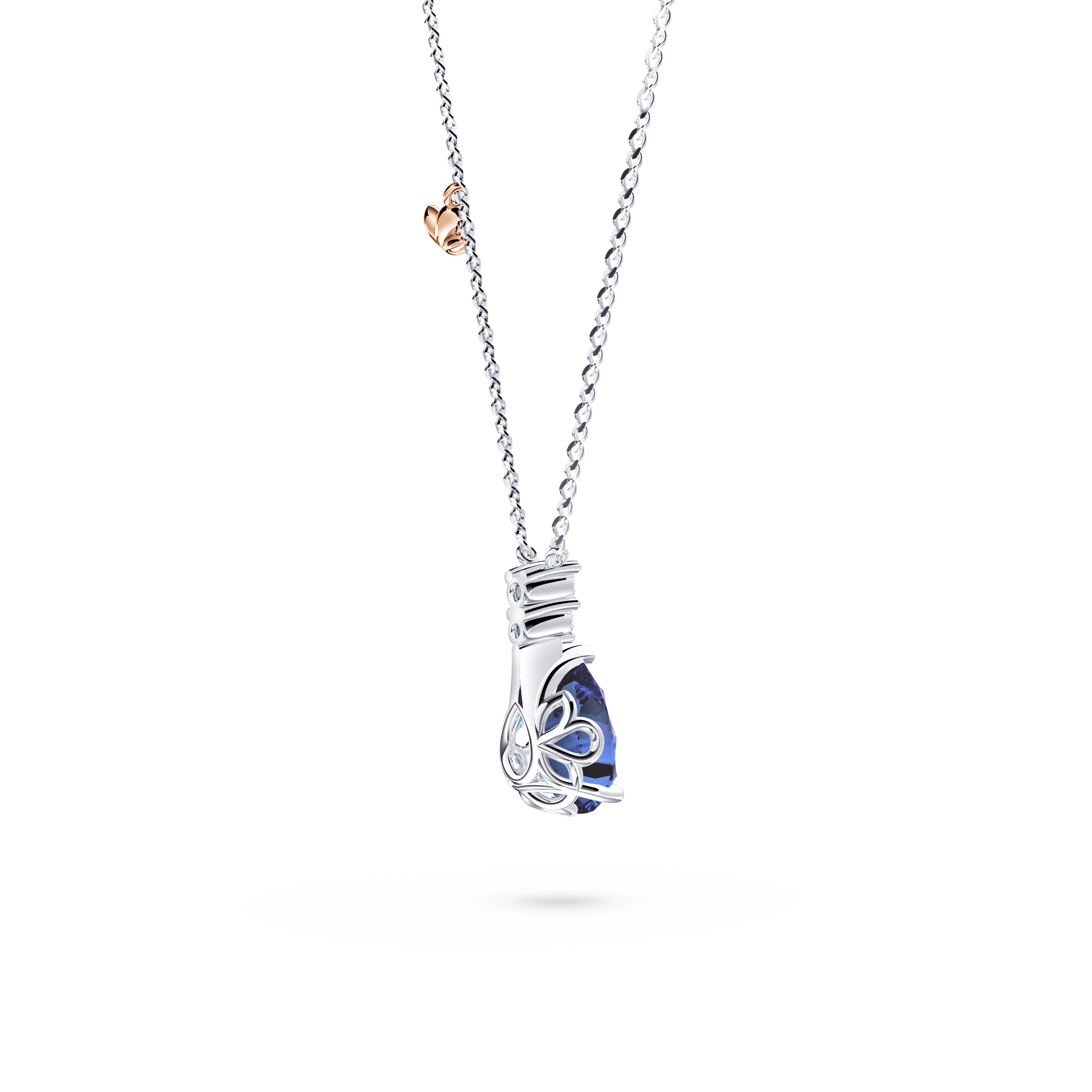 Royal Tanzanite and Diamond Necklace