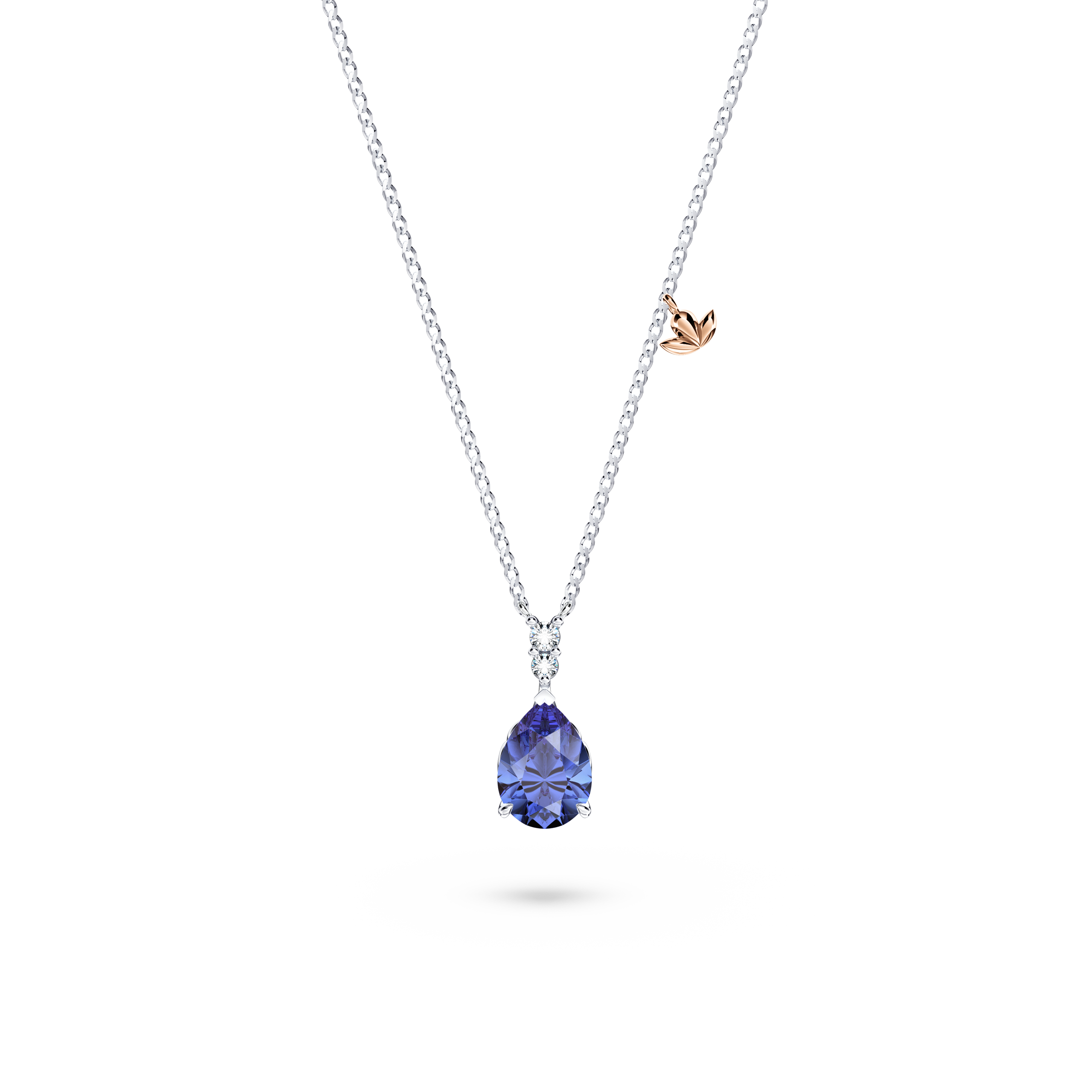 Royal Tanzanite and Diamond Necklace