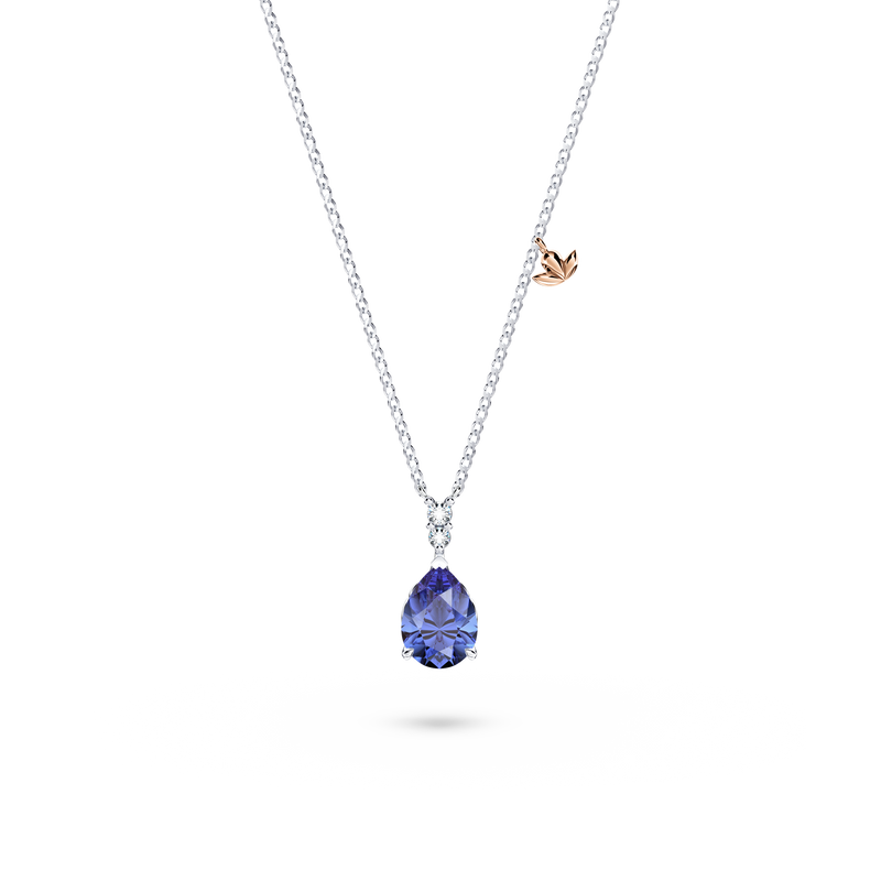 Royal Tanzanite and Diamond Necklace