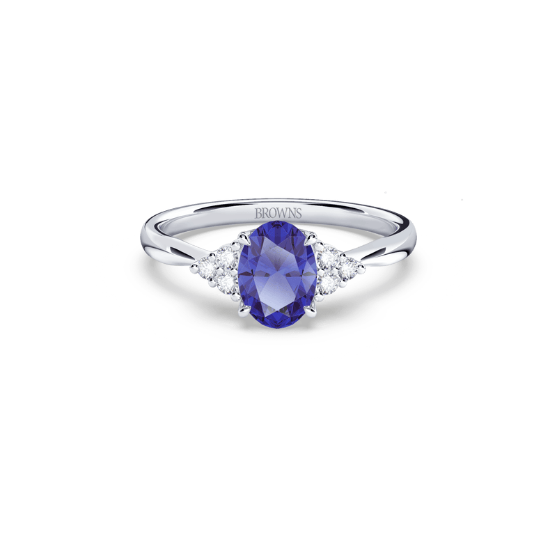 Royal Tanzanite and Diamond Ring