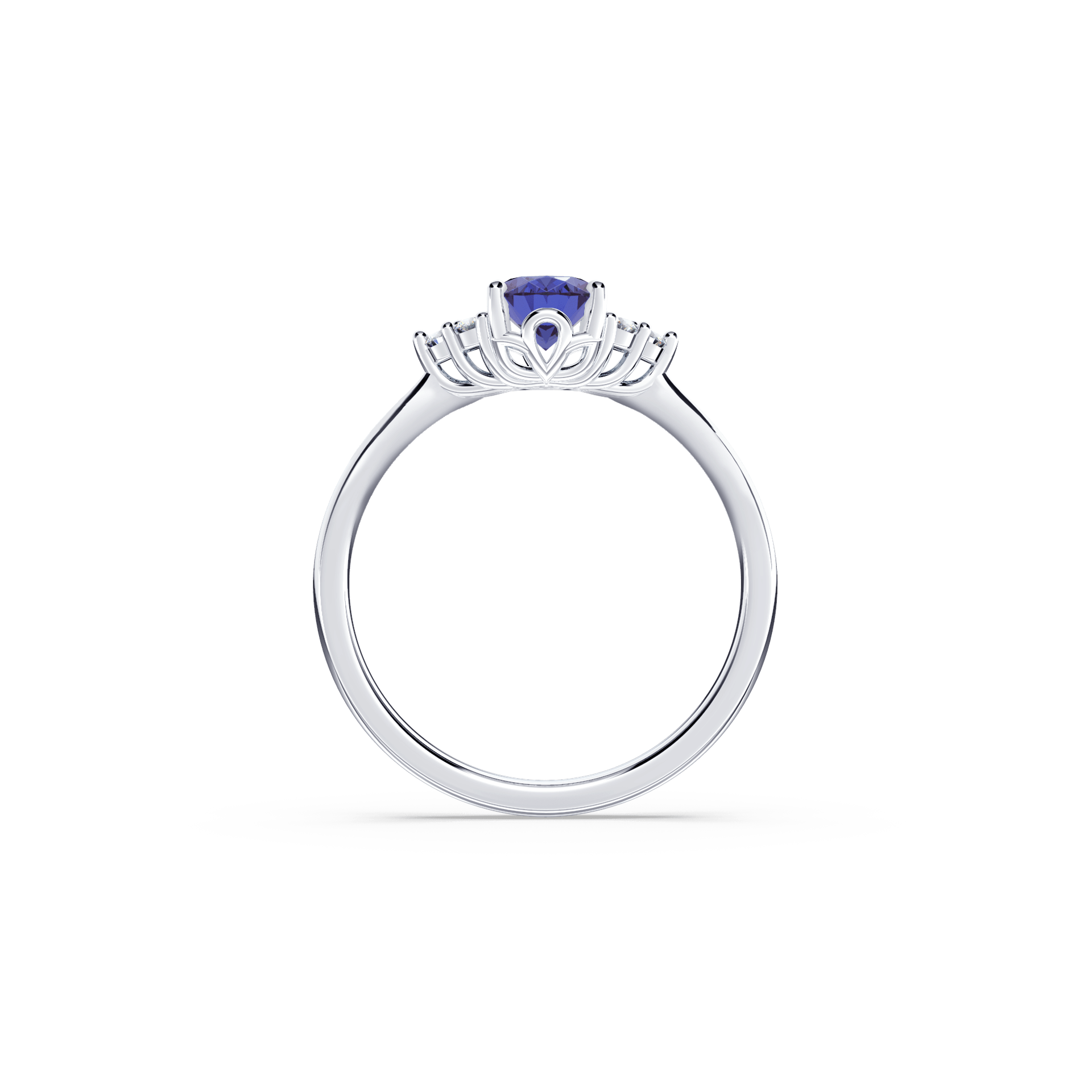 Royal Tanzanite and Diamond Ring