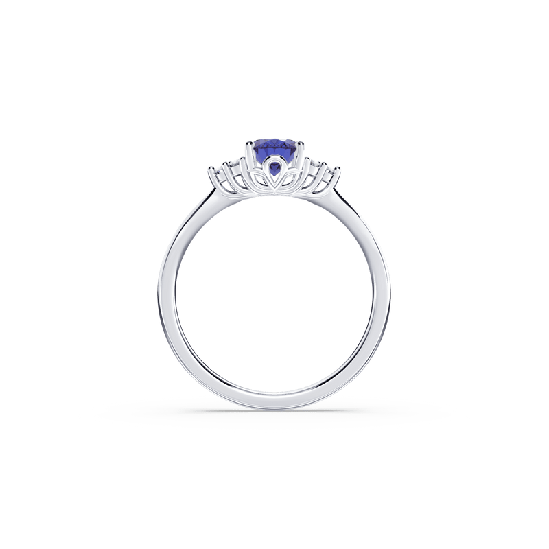 Royal Tanzanite and Diamond Ring