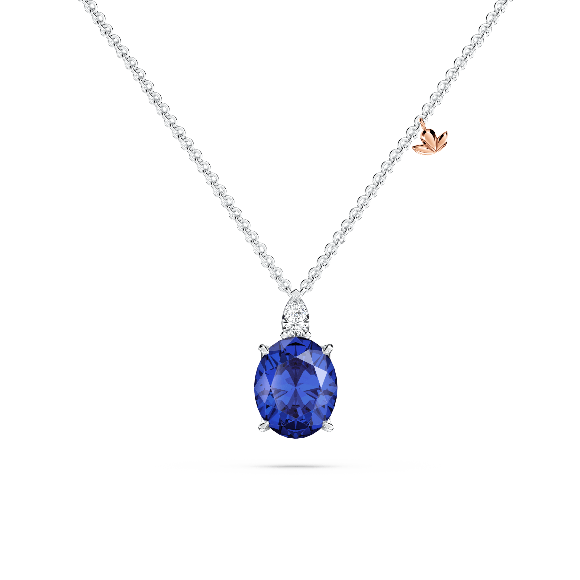 Royal Tanzanite and Diamond Necklace