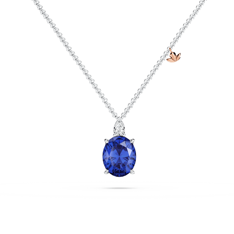 Royal Tanzanite and Diamond Necklace
