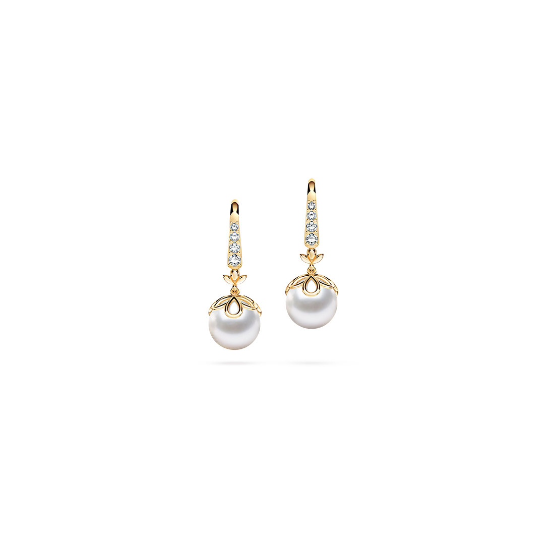 Pearl and Diamond Earrings