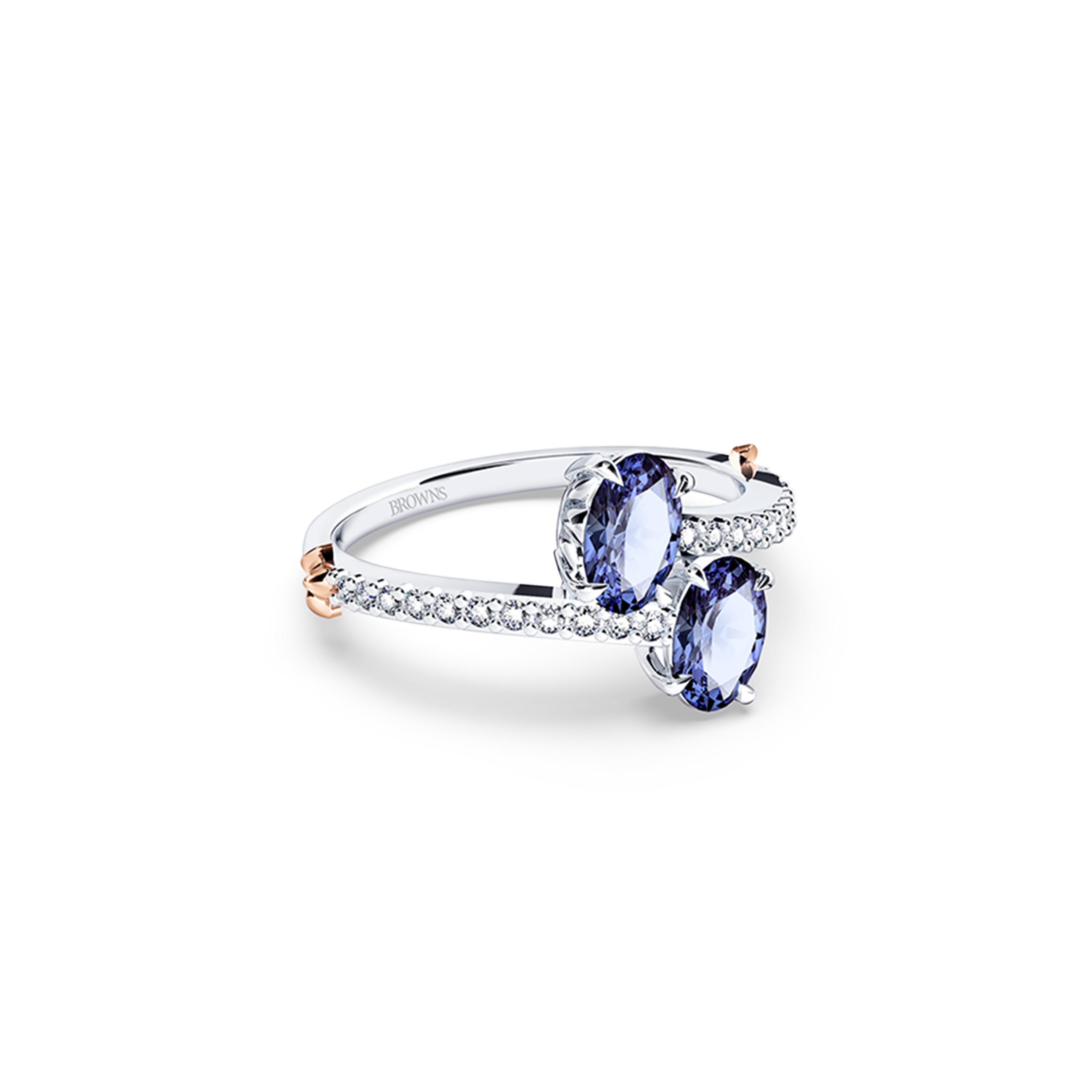 Royal Tanzanite and Diamond Ring