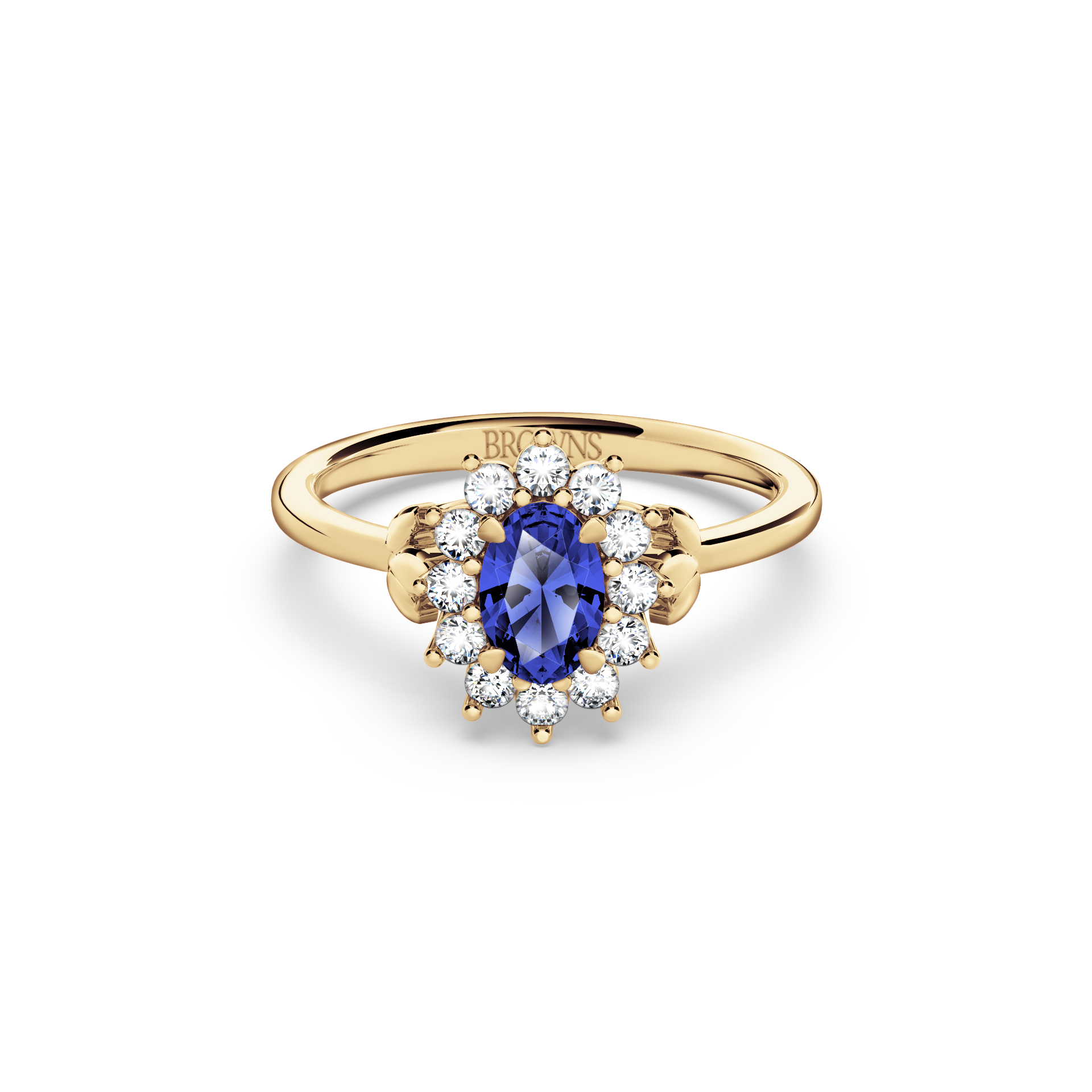 Protea Royal Tanzanite and Diamond Cluster Ring