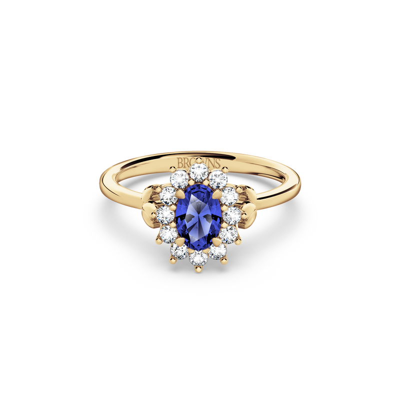 Protea Royal Tanzanite and Diamond Cluster Ring