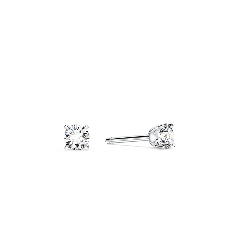 Protea Diamond Solitaire Stud Earrings