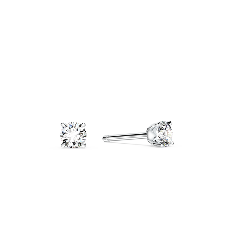 Protea Diamond Solitaire Stud Earrings
