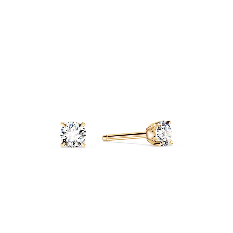 Protea Diamond Solitaire Stud Earrings